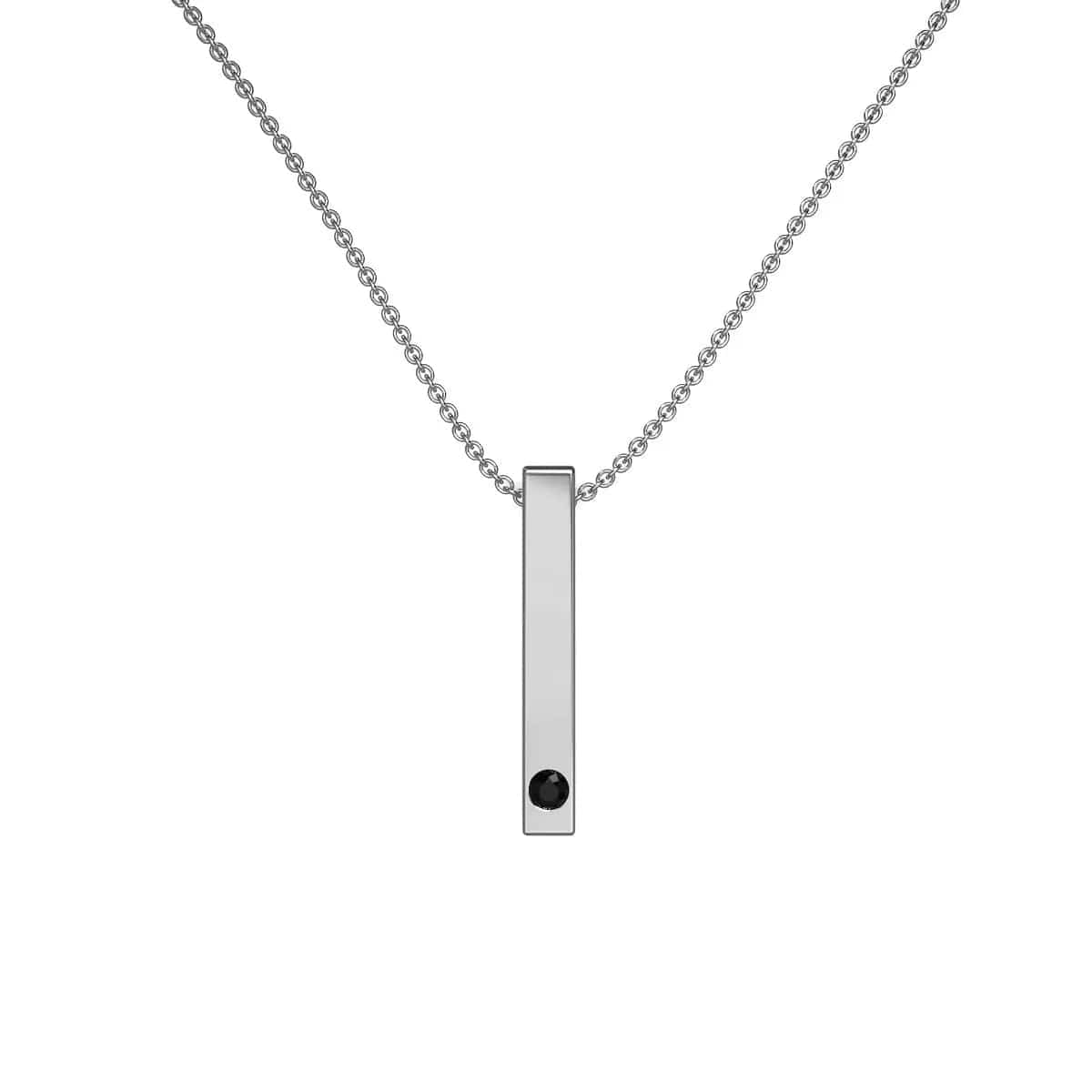 Custom Photo Projection Rectangular Bar Necklace