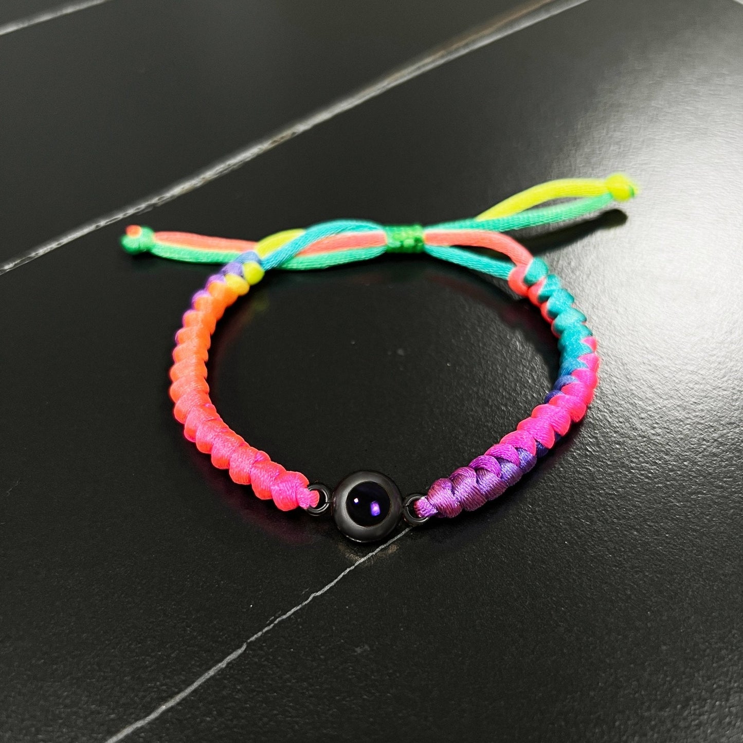 Customised Snake Knot Braided Projection Bracelet