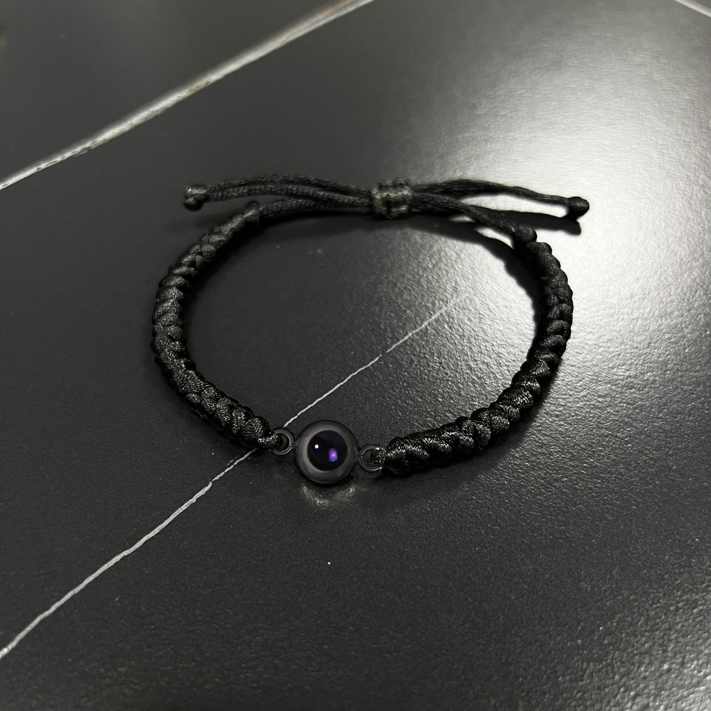 Customised Snake Knot Braided Projection Bracelet