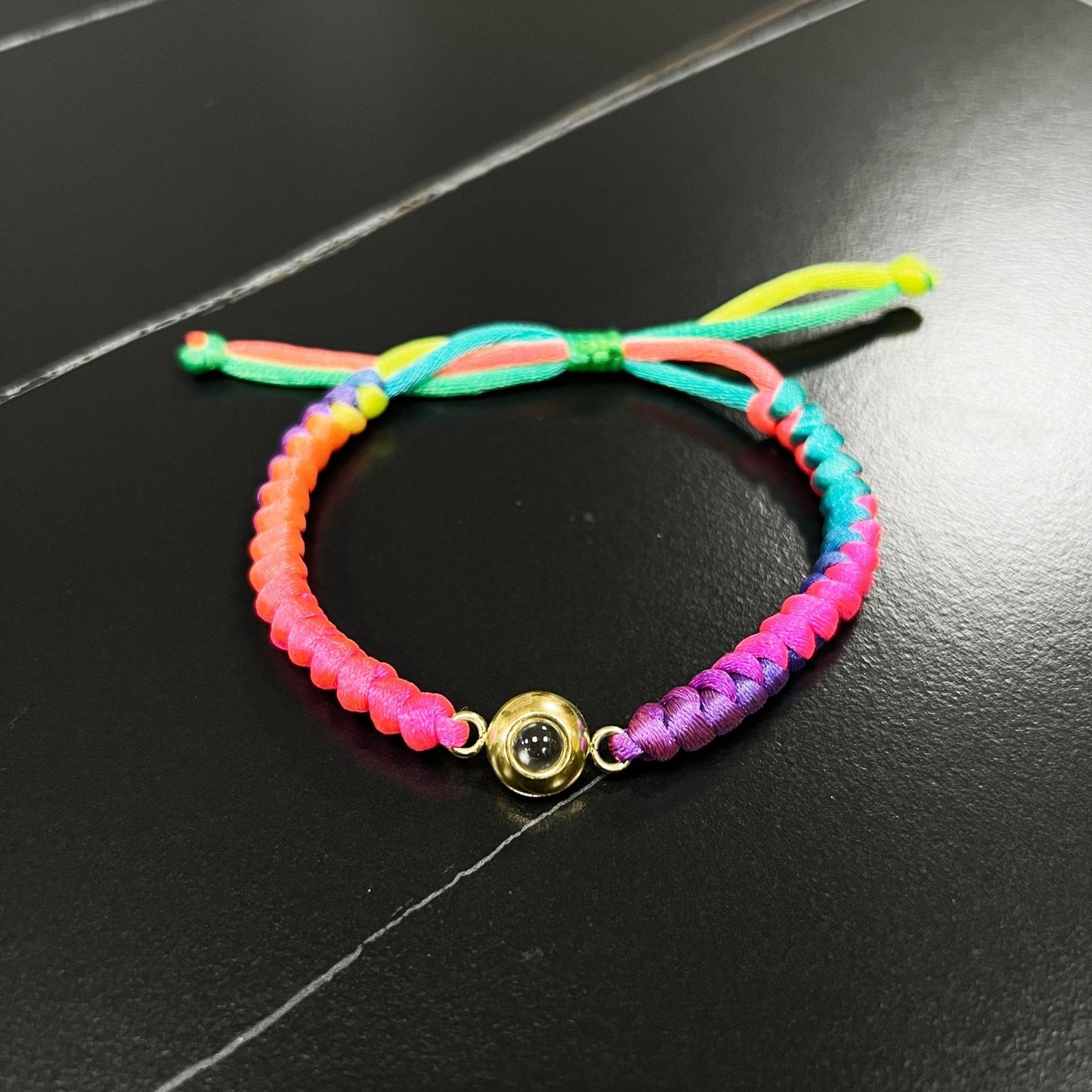 Customised Snake Knot Braided Projection Bracelet