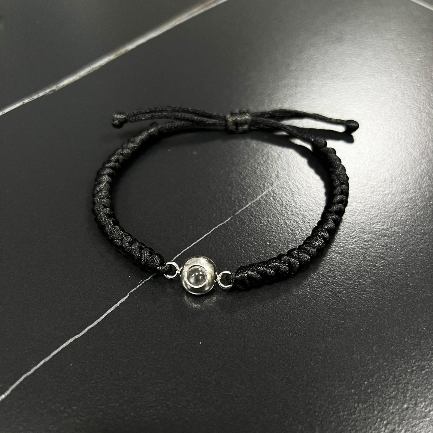 Customised Snake Knot Braided Projection Bracelet