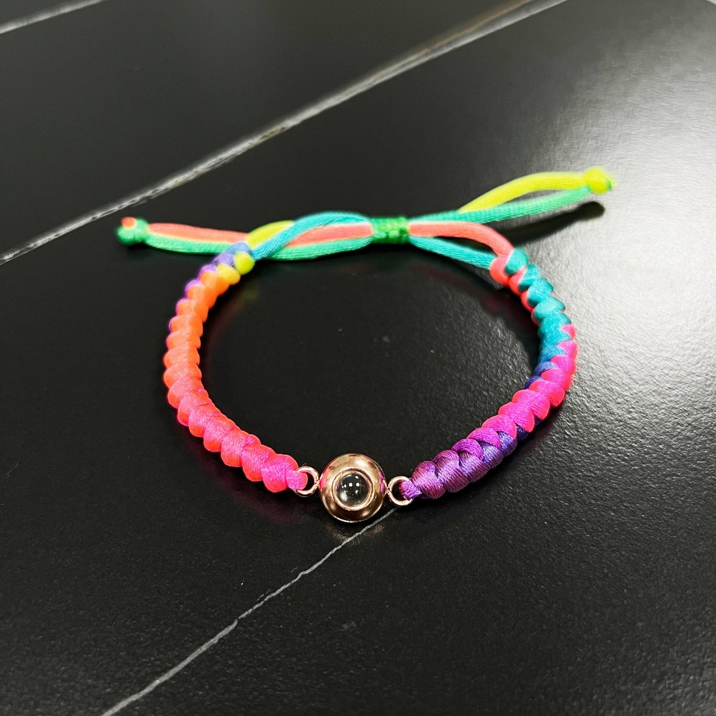 Customised Snake Knot Braided Projection Bracelet