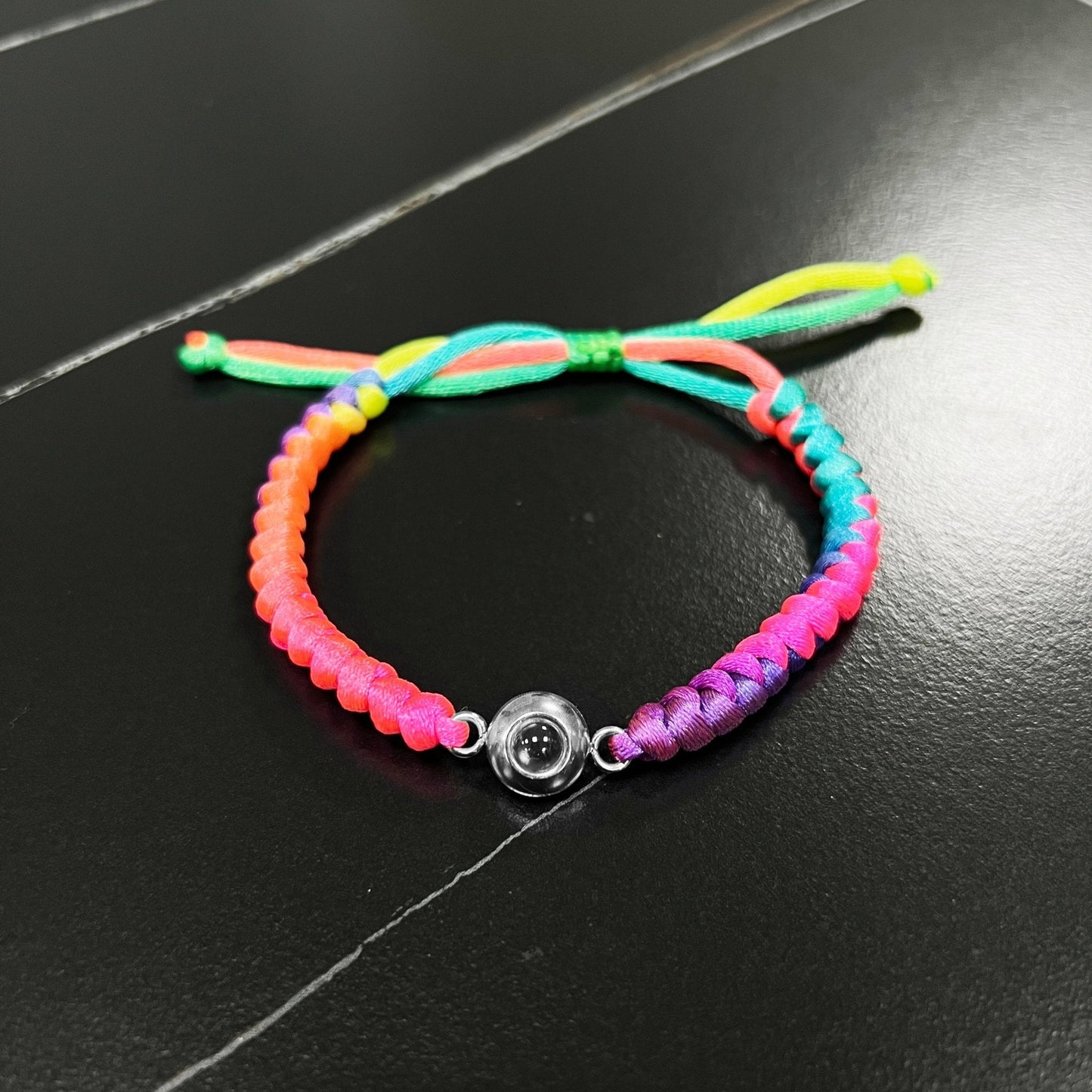 Customised Snake Knot Braided Projection Bracelet