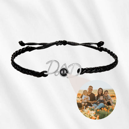 Dad Projection Bracelet with Picture Inside for Father