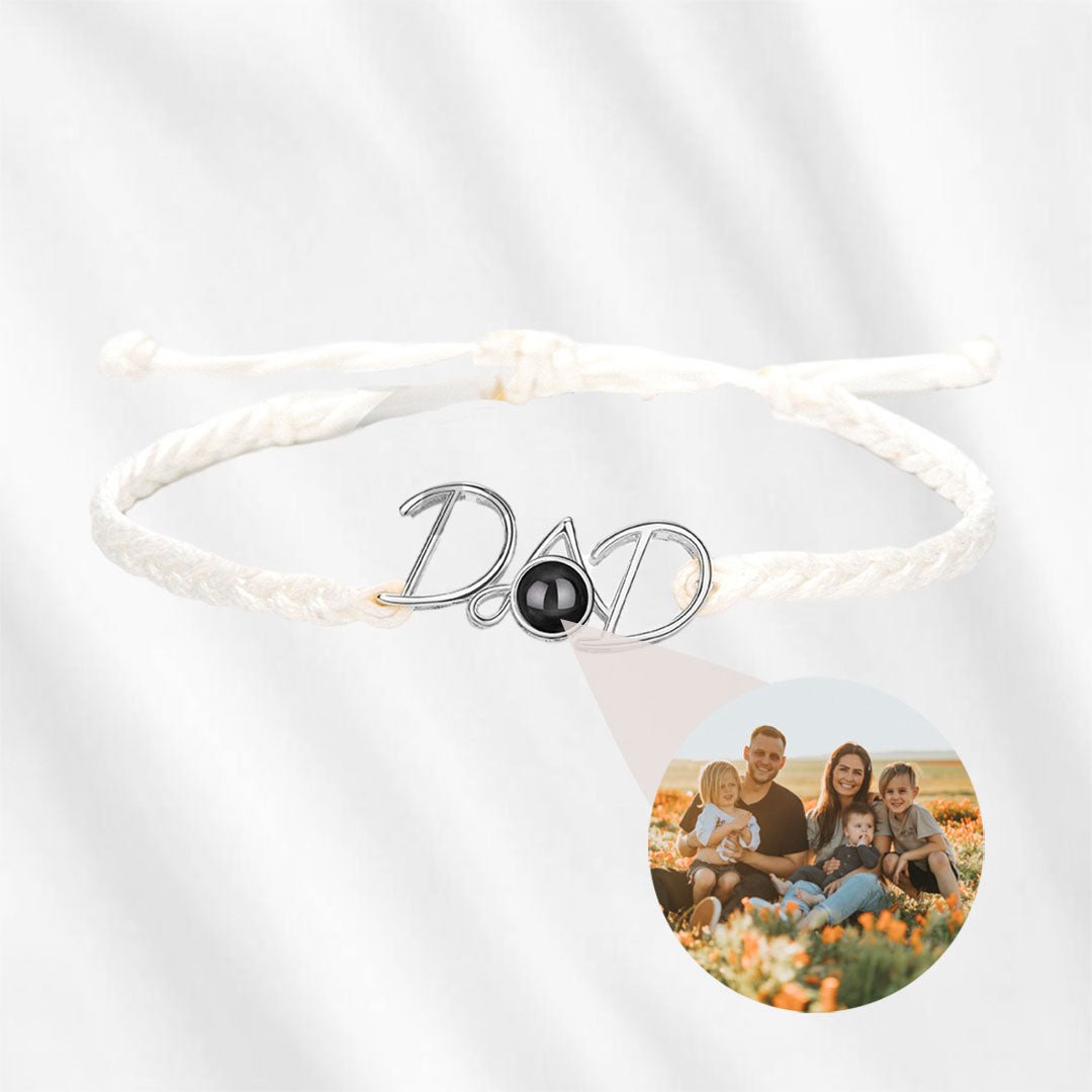 Dad Projection Bracelet with Picture Inside for Father