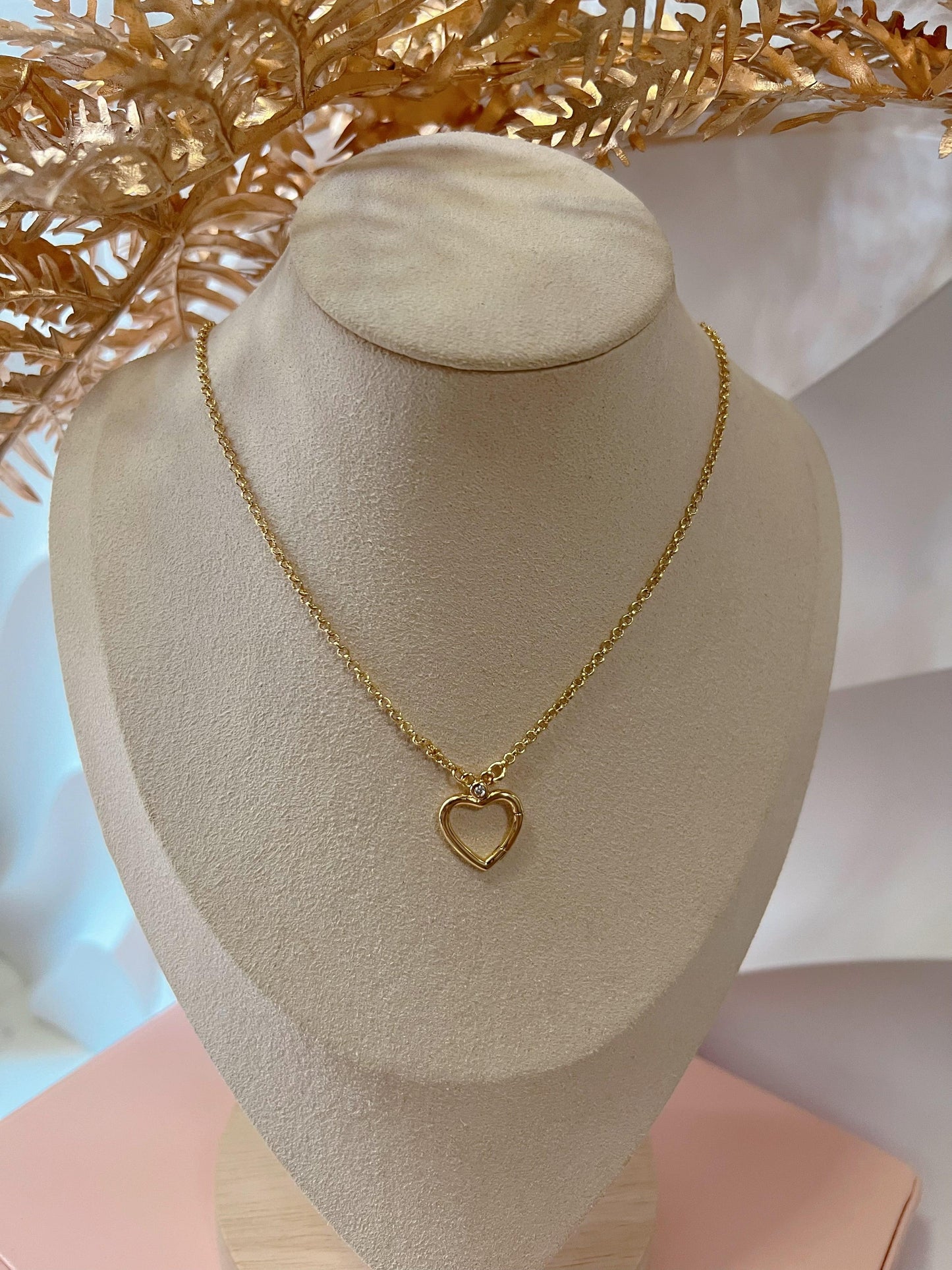 Dainty Rolo Chain Charm Necklace