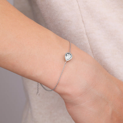 Teardrop Birthstone Bracelet