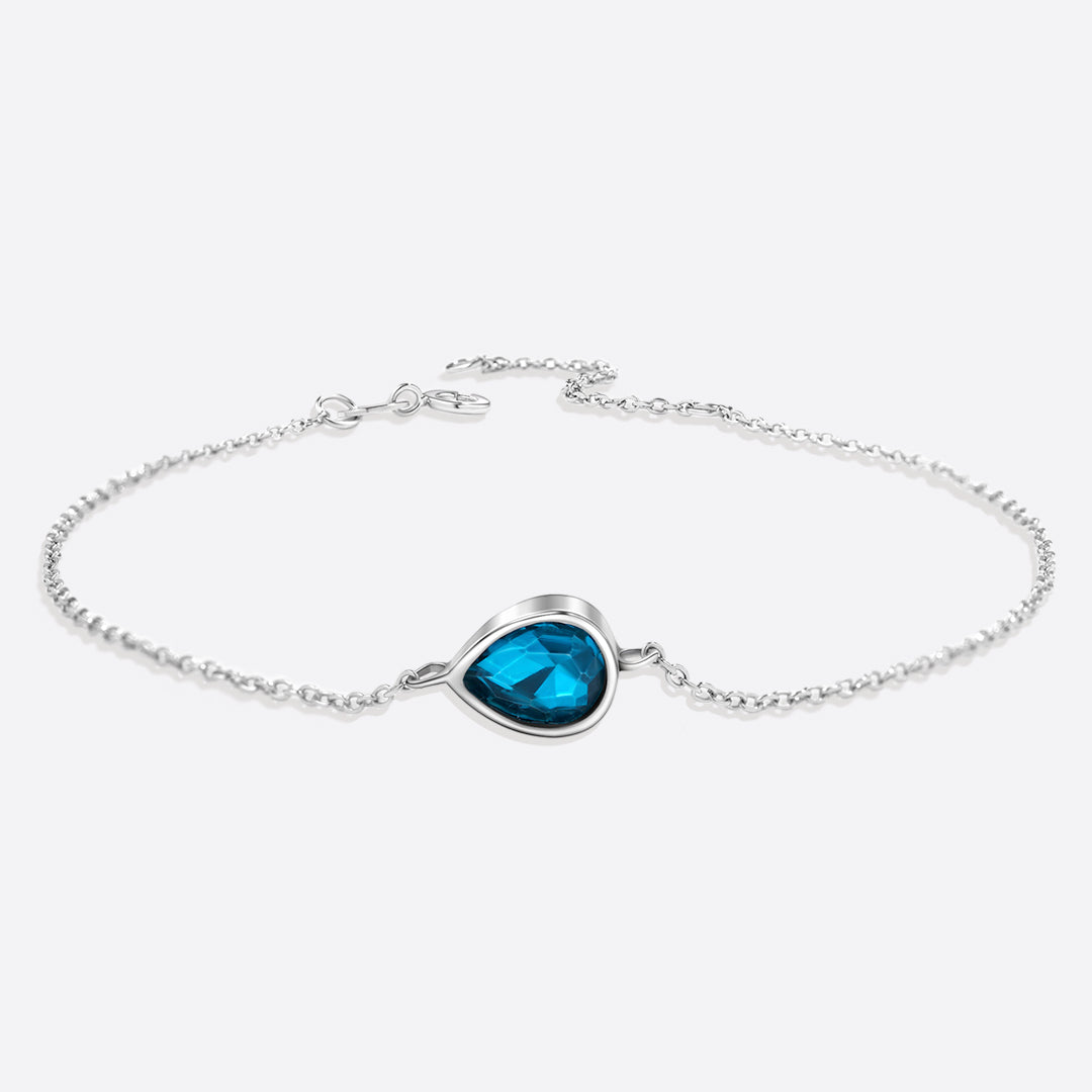 Teardrop Birthstone Bracelet