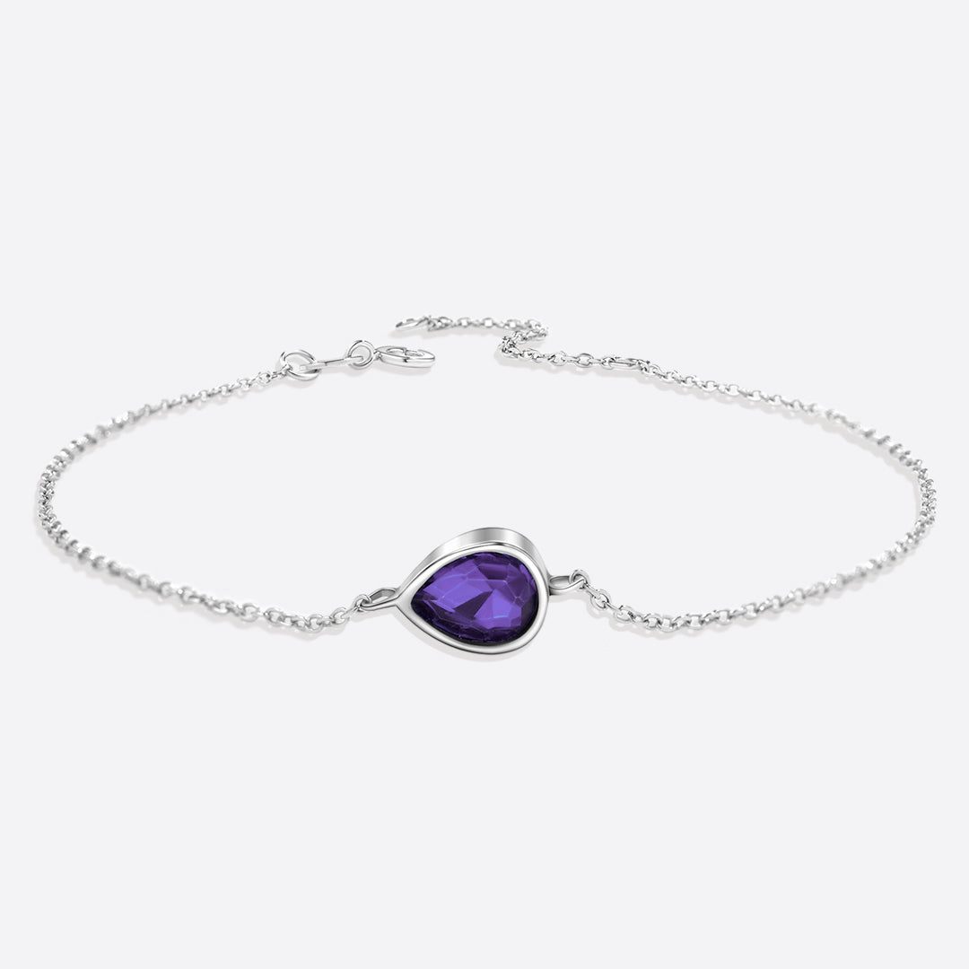 Teardrop Birthstone Bracelet