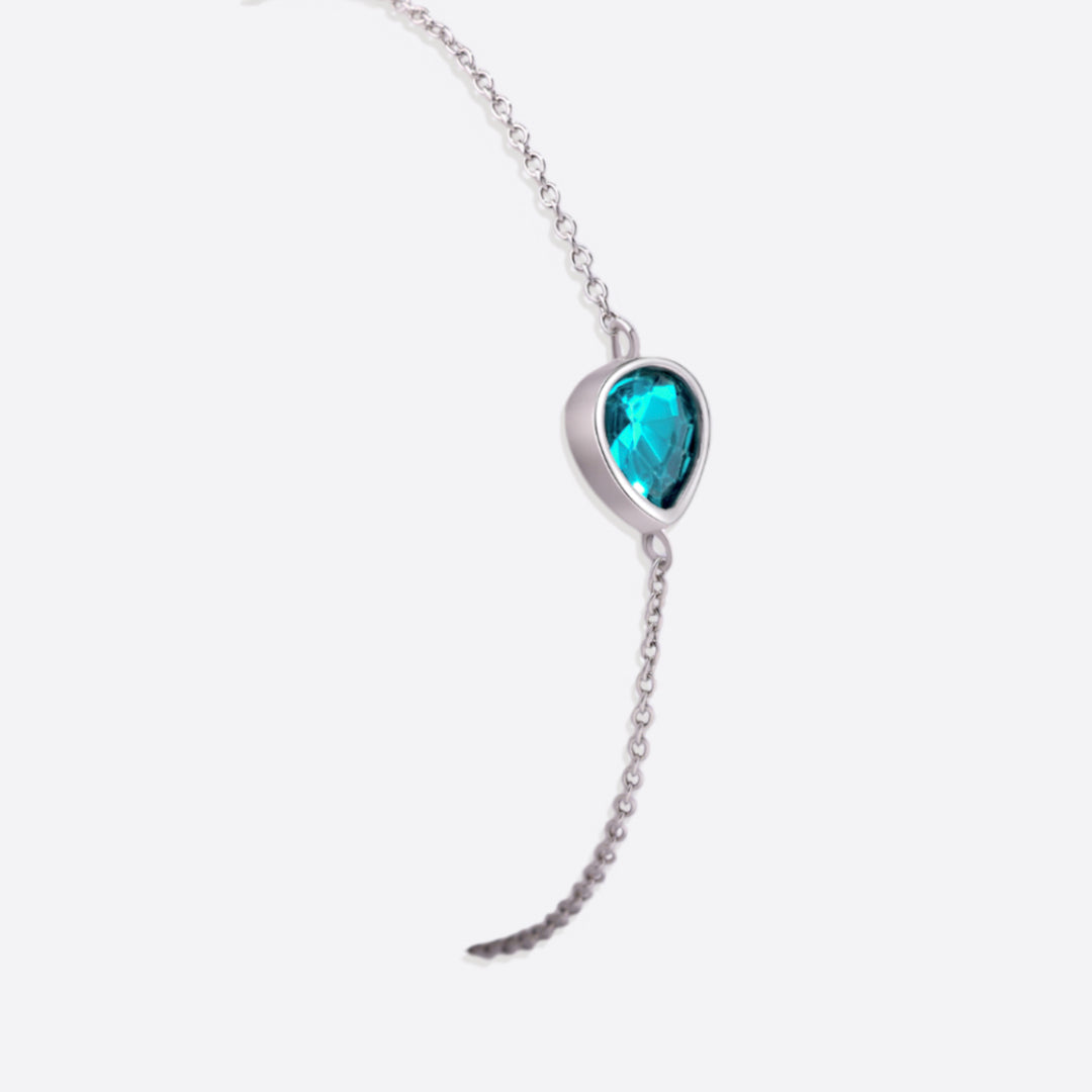 Teardrop Birthstone Bracelet