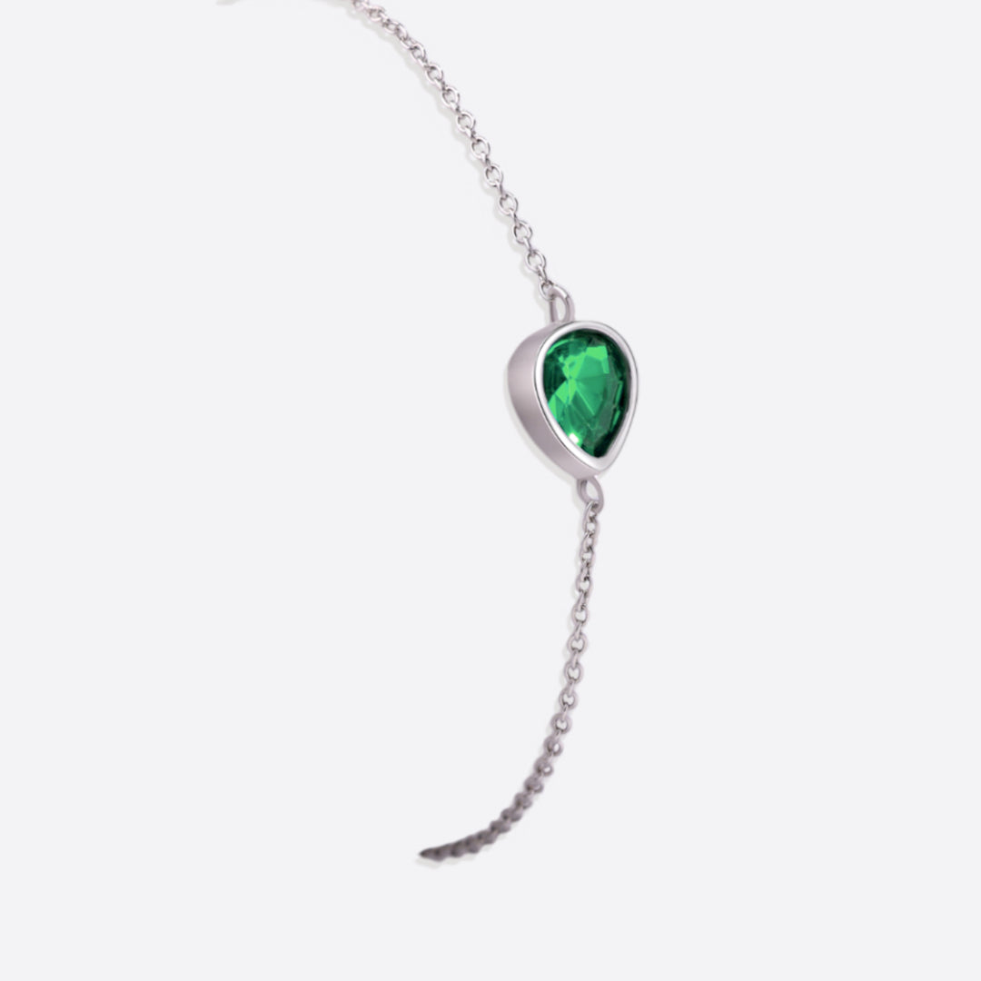 Teardrop Birthstone Bracelet