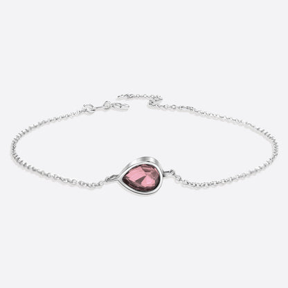 Teardrop Birthstone Bracelet