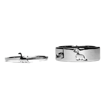 Dinasour Puzzle Matching Couple Rings