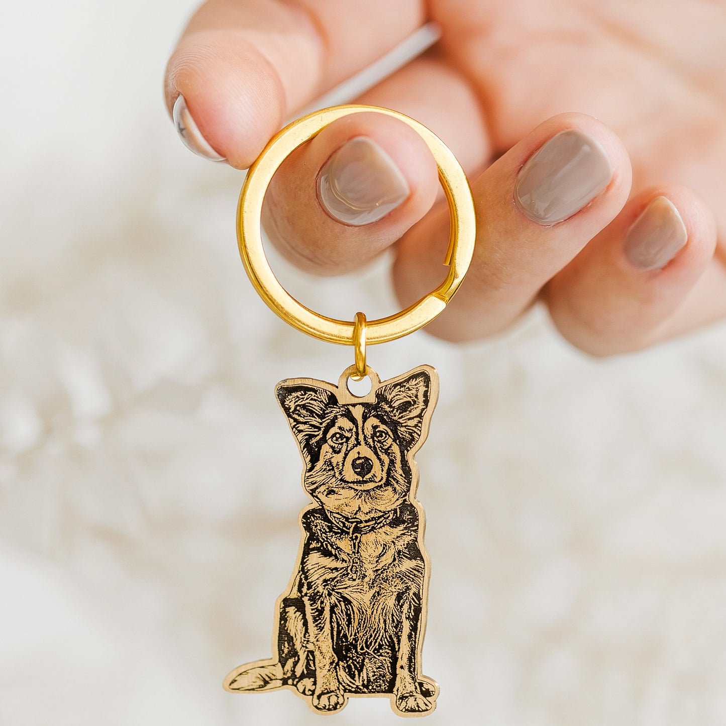 Dog Photo Keychain