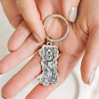 Dog Photo Keychain