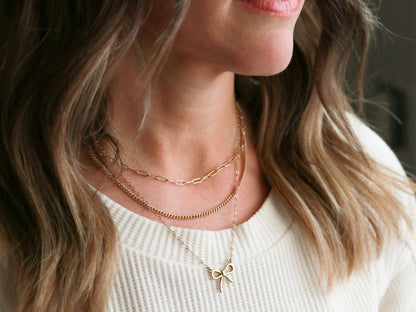 Dainty Bow Necklace