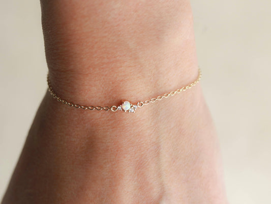 Dainty Opal Bracelet