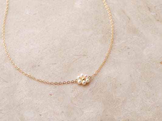 Pearl Flower Necklace