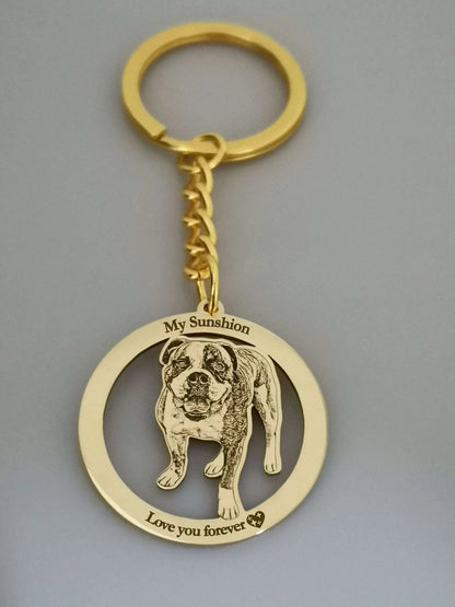 Engraved Necklace & Keyring - Add Your Photo