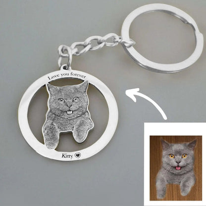 Engraved Necklace & Keyring - Add Your Photo