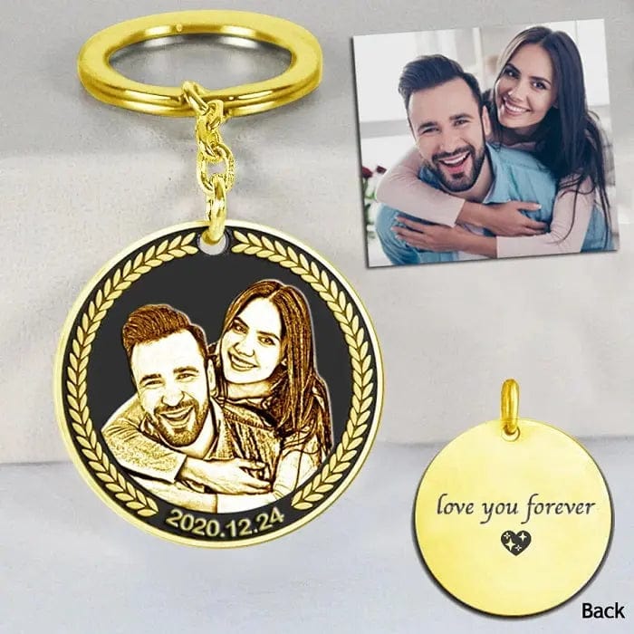 Engraved Necklace & Keyring - Add Your Photo