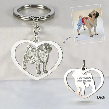 Engraved Necklace & Keyring - Add Your Photo