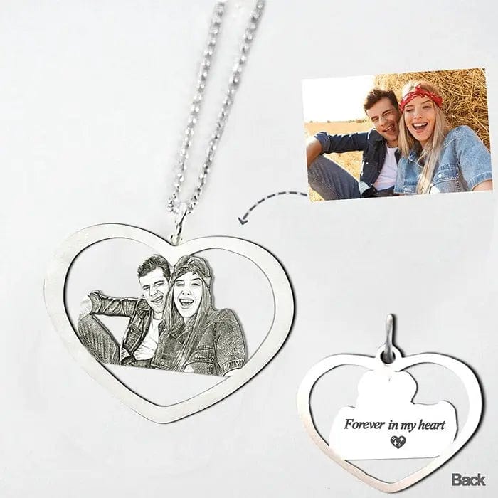 Engraved Necklace & Keyring - Add Your Photo