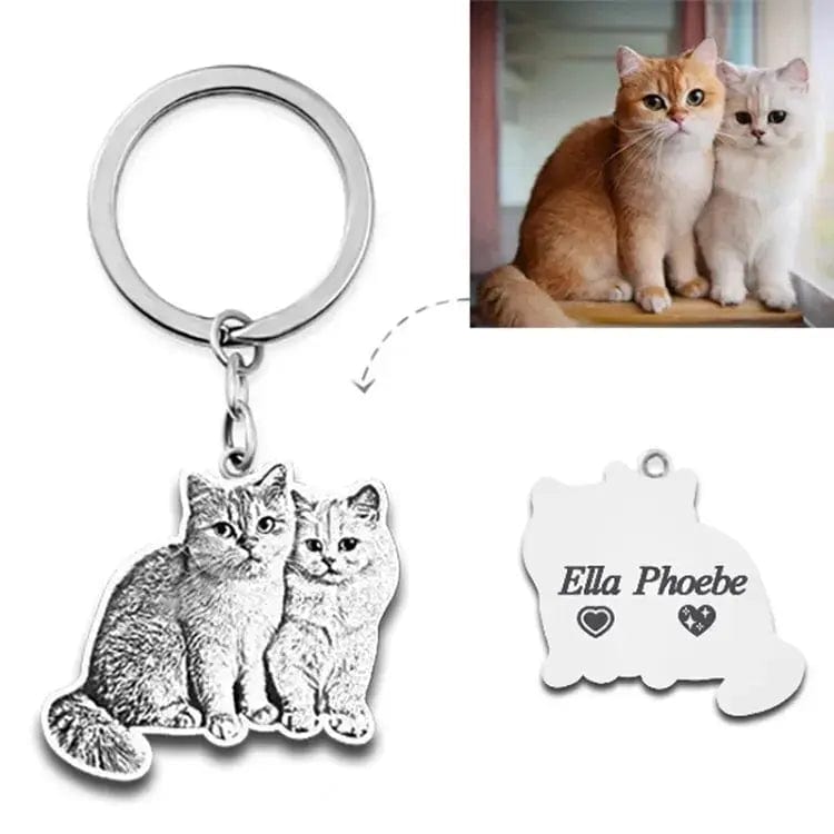 Engraved Necklace & Keyring - Add Your Photo