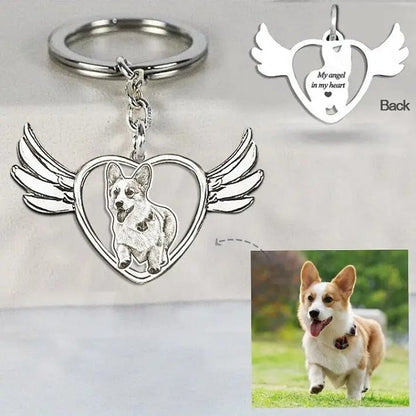 Engraved Necklace & Keyring - Add Your Photo