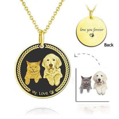 Engraved Necklace & Keyring - Add Your Photo