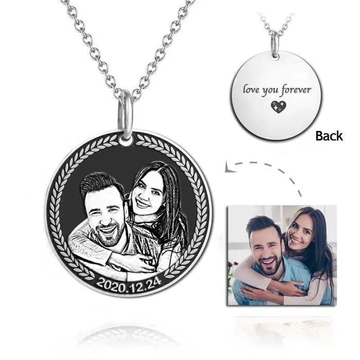 Engraved Necklace & Keyring - Add Your Photo