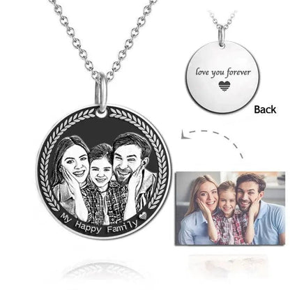 Engraved Necklace & Keyring - Add Your Photo