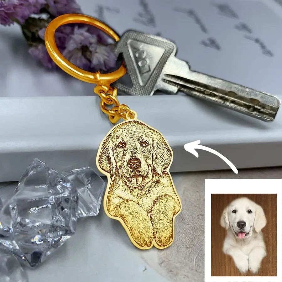 Engraved Necklace & Keyring - Add Your Photo