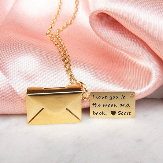 Envelope Necklace With Secret Message