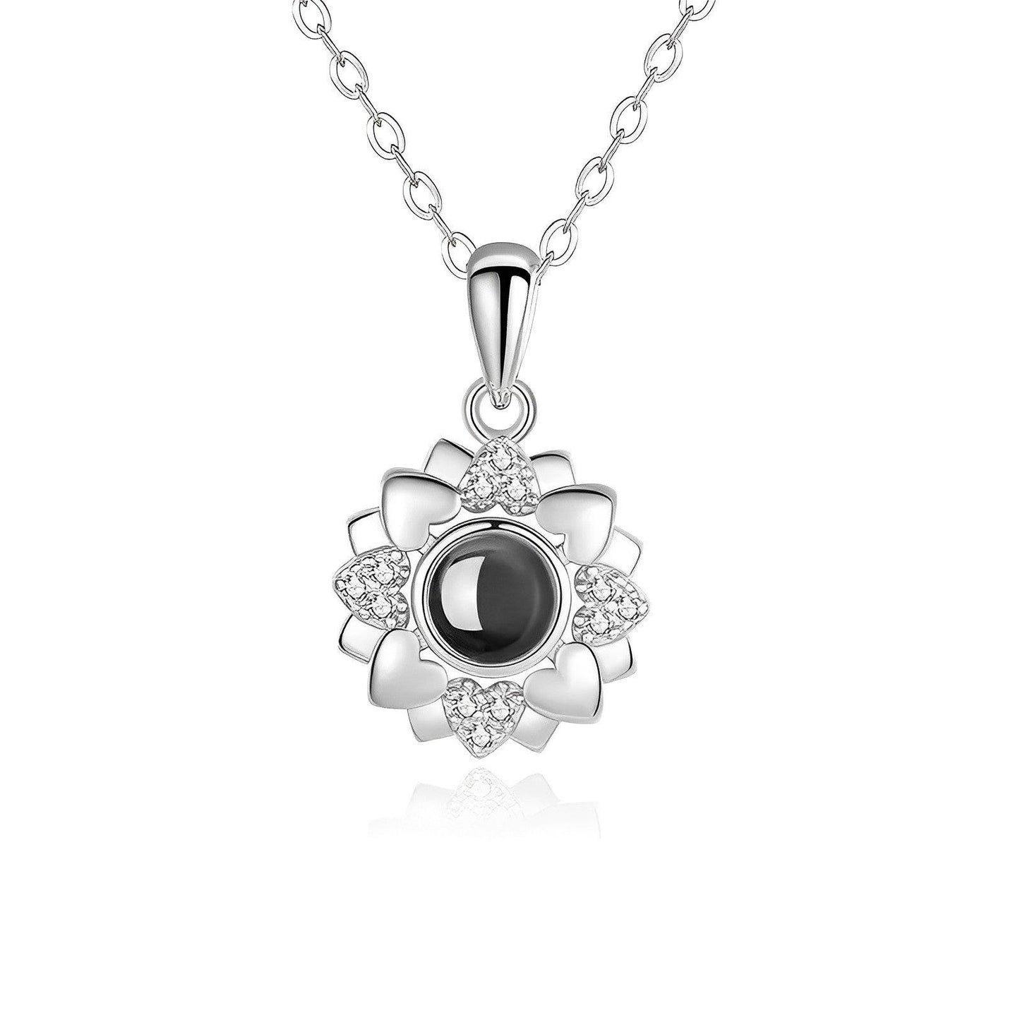 Eternity's Blossom Photo Necklace