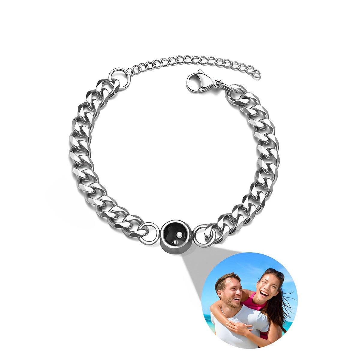 Eternity's Cuban Photo Bracelet