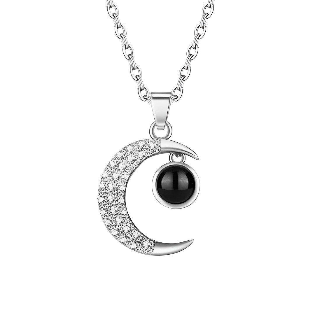 Eternity's Lunar Star Photo Necklace