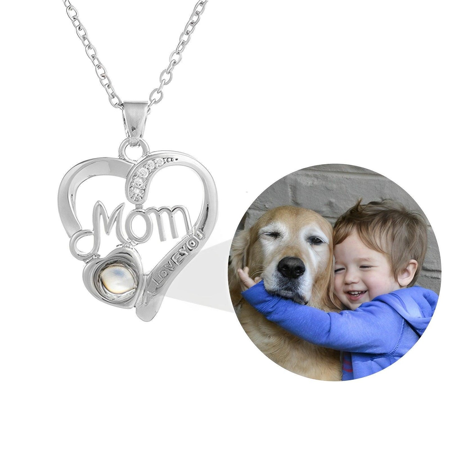 Eternity's Mom Love Photo Necklace