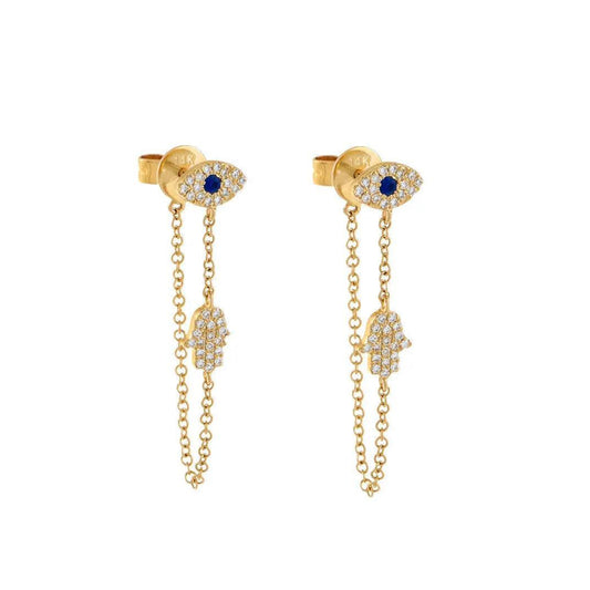 Evil Eye Link Earring