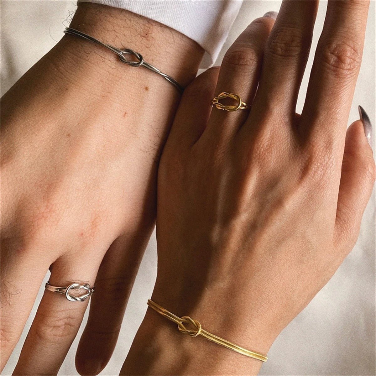 Father & Daughter Matching Bond Knot Bracelets