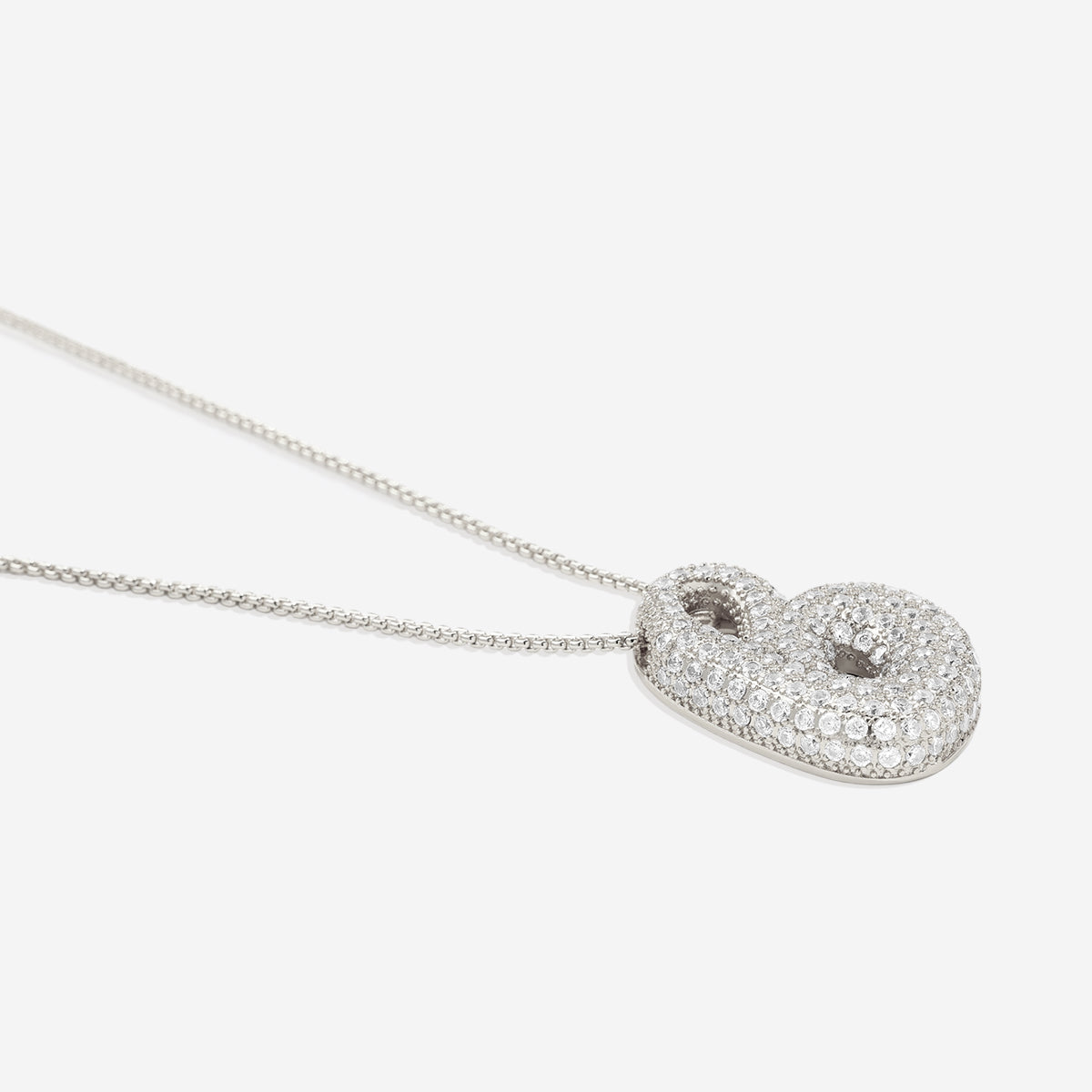 Pave Initial Bubble Necklace