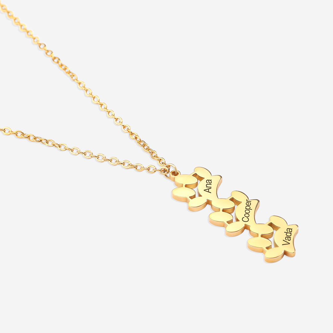 Personalized Paw Print Necklace