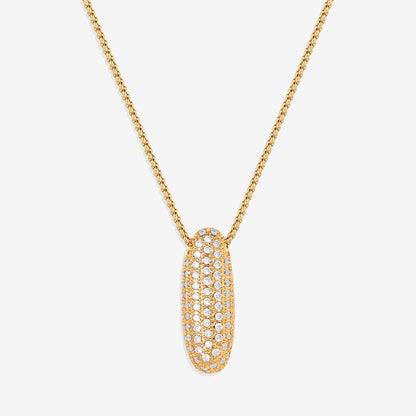 Pave Initial Bubble Necklace