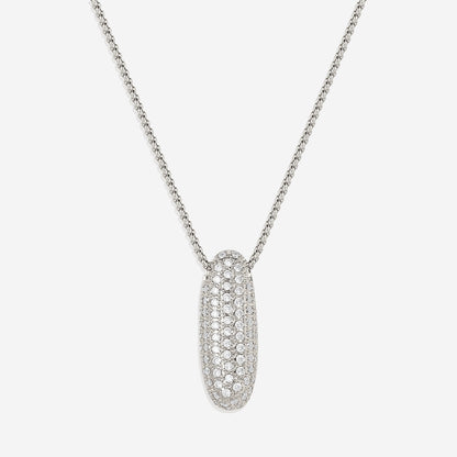 Pave Initial Bubble Necklace