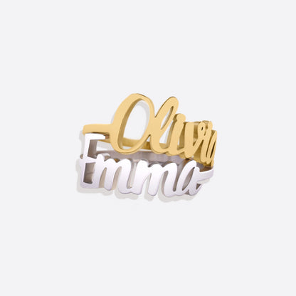 Personalized Nameplate Ring