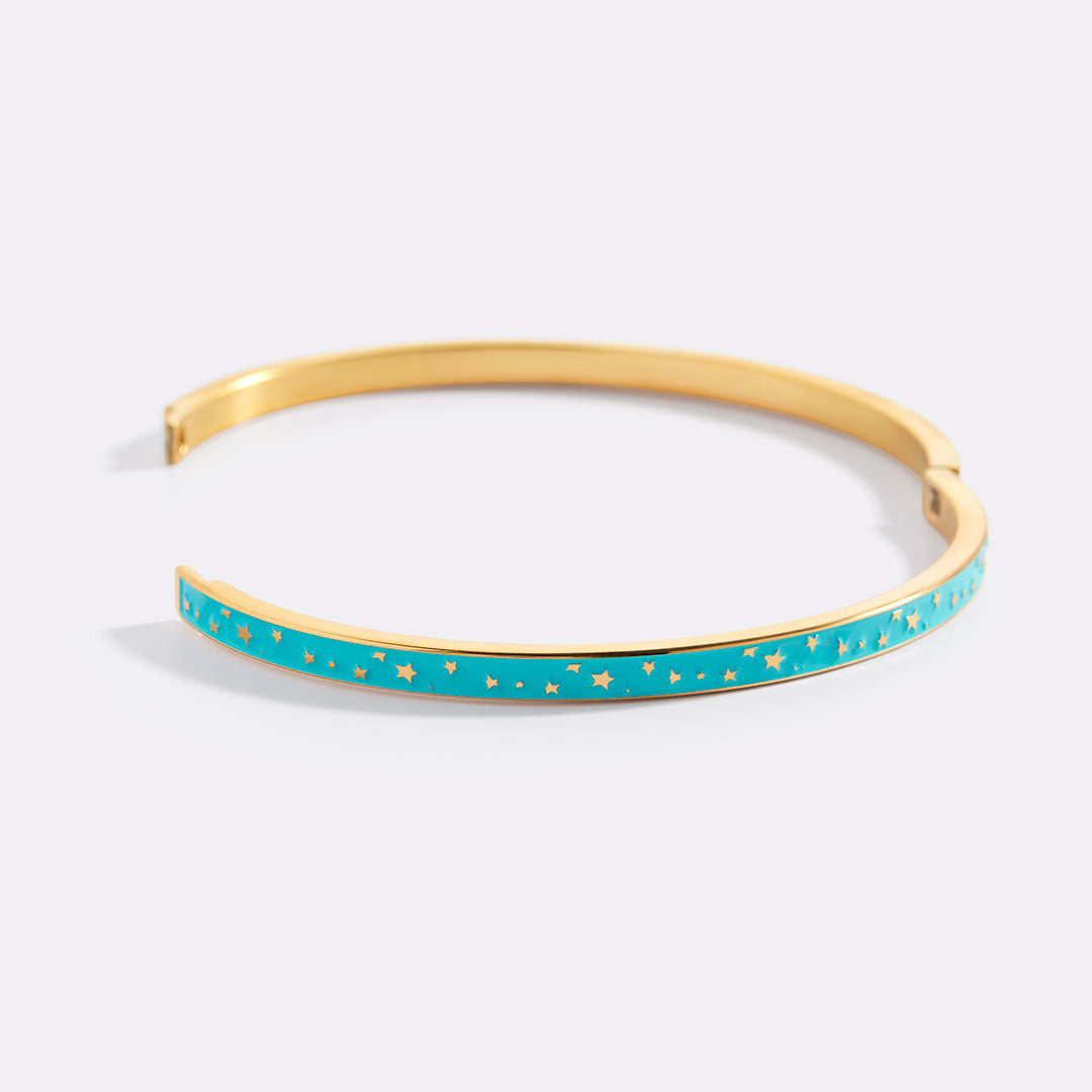 Enamel Bangle Bracelet