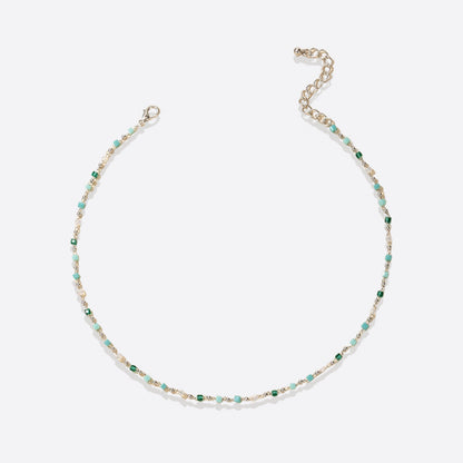 Beaded Beach Bracelet and Choker Necklace Set