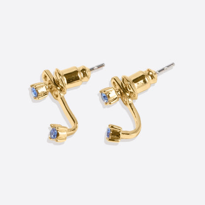 Birthstone Drop Ear Jacket Earrings