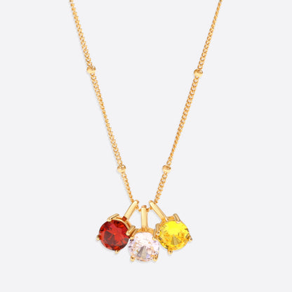 Dainty Birthstone Pendant Necklace