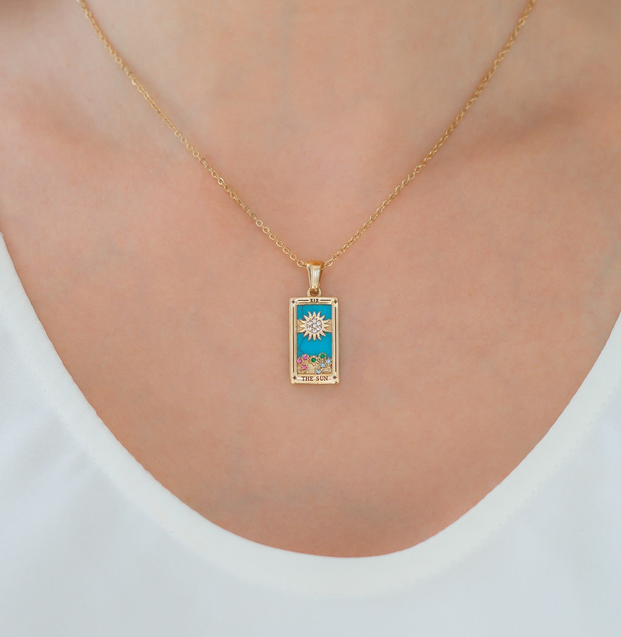 The Sun Tarot Necklace